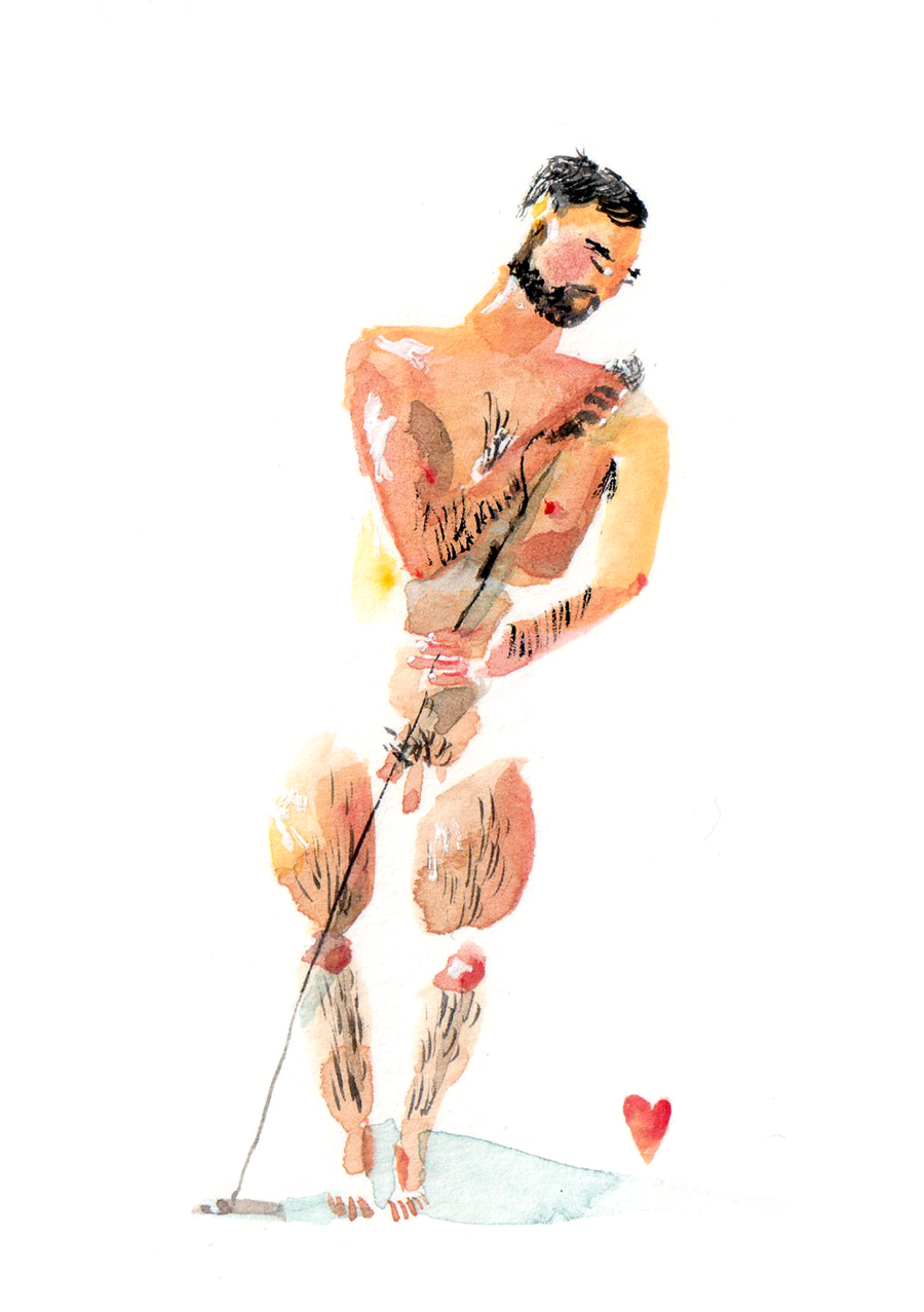 The Birthday Suit Men - Lucy Eldridge Illustration The Birthday Suit Men - Lucy Eldridge Illustration